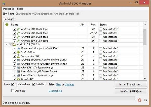 Android sdk manager download for eclipse lunas